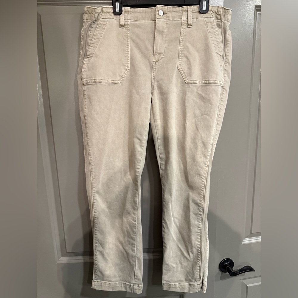 PAIGE Light Green Casual Trousers